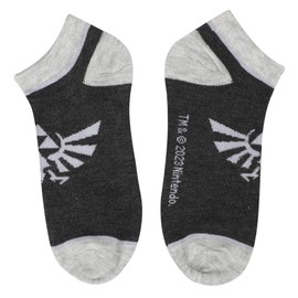 Bioworld The Legend Of Zelda Hylian Crest Women's 5-Pack Ankle Socks
