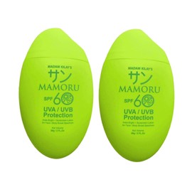 MKSMETICS 2 Packs Madam Kilay's Mamoru SPF 60 UVA/UVB Protection, 50g Each