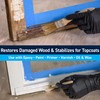 TotalBoat Clear Penetrating Epoxy Wood Sealer Stabilizer for Rot Repair