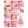 MODFUNS Pink Small Christmas Tree Tabletop Artificial Mini Christmas Tree
