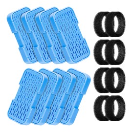 Cat Water Fountain with Water Level Window, AONBOY 108oz/3.2L Cat Fountain, Dog Water Fountain Stainless Steel, Hemispherical Shape, Provides Flowing Water (8 Filters +8 Sponges)