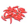 25pcs Mini Simulation Artificial Lifelike Fake Vegetable Red Pepper Hot