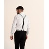 Tuxedo Suspenders with Genuine Leather Detailing & Classic Y Back