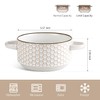 Gooditour Ceramic Soup Bowls Set - 27 Oz French Onion