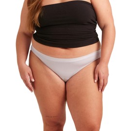 saalt saalt Comfort Modal Bikini Period Underwear - Super Absorbency - Keeps You Dry from All Leaks (Medium, Soft Lavender)