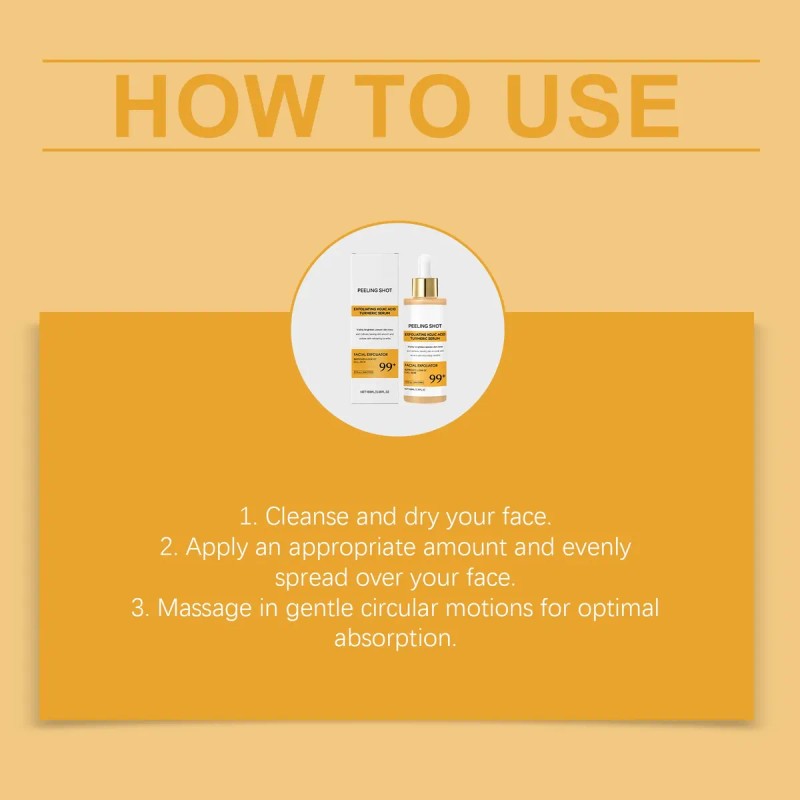 Kojic Acid Turmeric Serum, Nourishing Lightweight Non-sticky