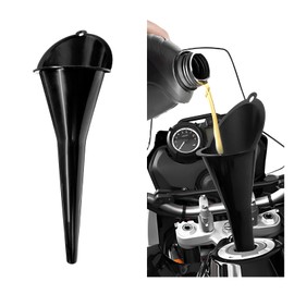 DXNQ 2 PCS Oil Funnel, Automotive Multi-Function Plastic Fuel Funnel with Long Neck, Universal Engine Oil Funnel for Filling Oils Gas Lubricants and Fluids, Car Accessories