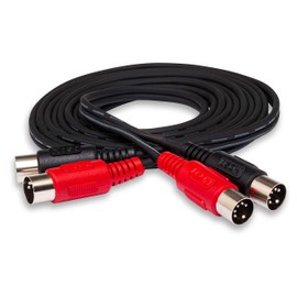 HosaTech MID-202 2m Dual 5 Pin DIN to Same Dual MIDI Cable