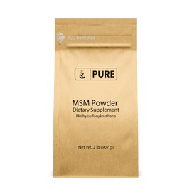 Methylsulfonylmethane MSM Powder (2 lbs), Always Pure, Natural Sulfur Dietary Supplement