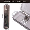Estuche para cepillo de dientes de viaje, 2 paquetes, transparente