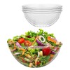 BESTVIP 4 Pack 150 Ounce Clear Plastic Serving Bowls, Disposable