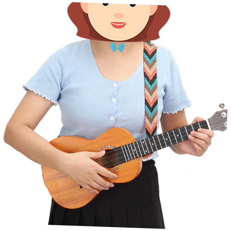 TOYANDONA Ukulele Shoulder Strap No Drill Ukulele Strap Bass Strap