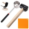 Coconut Opener Tool Set, Food Grade Stainless Steel Coco Opener