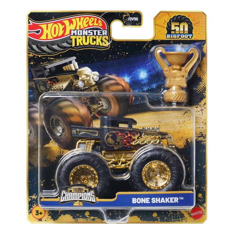Hot Wheels Monster Trucks Bigfoot Trophy Champions Single Cars JDV96