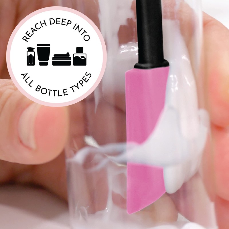 S&T INC. Makeup Spatula, Large and Mini Silicone Spatula Set