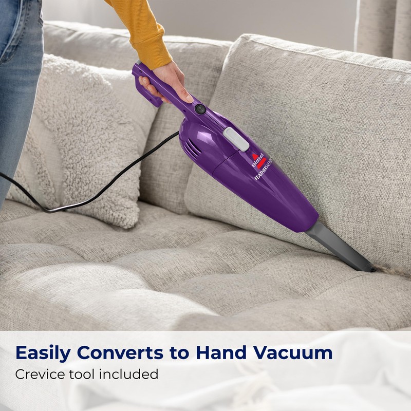 Bissell 20334 Featherweight Stick Vacuum Lightweight Bagless Vacuum, Purple