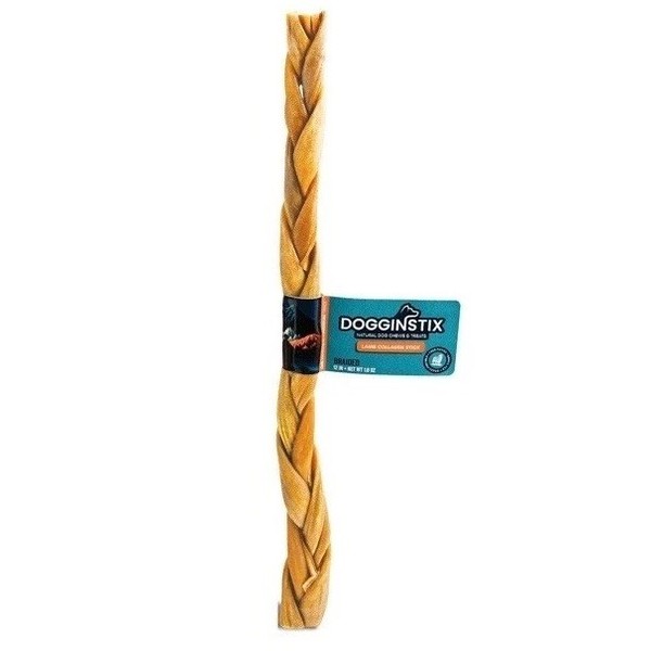 Dogginstix 3 Pack of 12” DOGGINSTIX Braided Lamb Collagen Dog