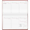 Horizontal Timer Touch Coral Red 2024 - Pocket Calendar 15.6