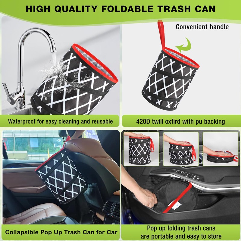 Foldable Rubbish Bin, Car Bin, Portable Foldable Bin for Car