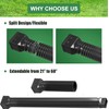 2 Pack Rain Gutter Downspout Extensions Flexible,Drain Downspout Extender Connector