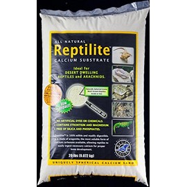 Carib Sea SCS00720 Reptiles Calcium Substrate Sand, 40-Pound, Natural White, Pack of 2