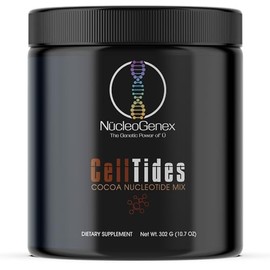 Nucleogenex - CellTides Cocoa Flavor - Nucleotide-Based Nutritional Supplement for Enhanced Cellular Health - Supports Digestive Health, Nutrient Absorption, and Microflora Growth - Net Wt. 302g