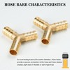 nutmanel Brass Y-piece hose connector, 12 mm, 3-way hose connector