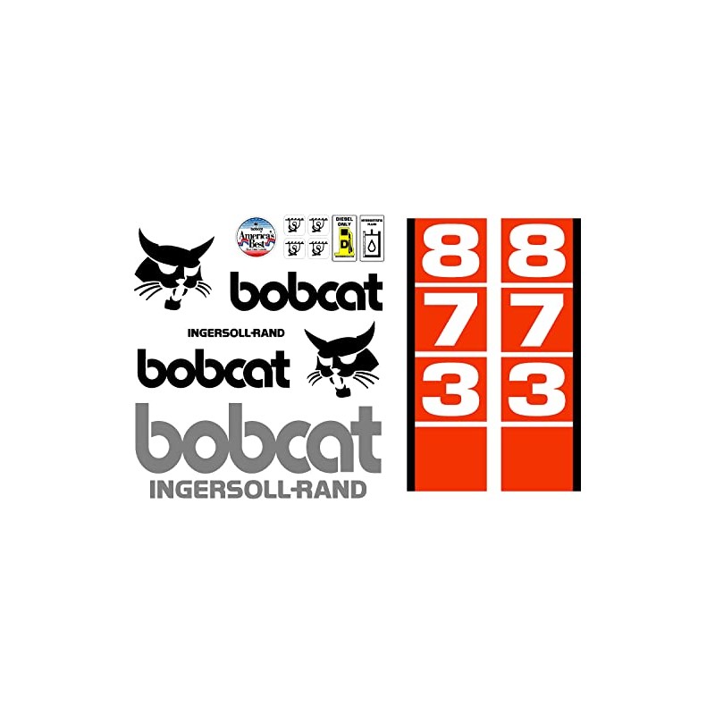 873 Style D Replacement Decal Sticker kit fits Bobcat