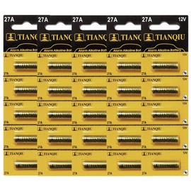 Tianqiu A27 - Batería alcalina (12 V, 25 pilas)