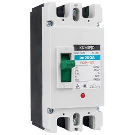 200A 550V AC/DC Circuit Breaker Disconnect Switch for Solar Energy System Grid Connection, Photovoltaic, Residential and Commercial Facilities (550V 200Amp)