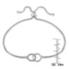 Hoops & Loops - Pulsera Ajustable de Plata de Ley