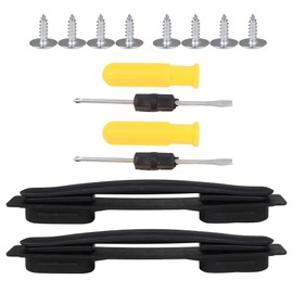 Mxfans 2 x Black B116 Suitcase Luggage Replacement Handle 215mm Flexible Strap