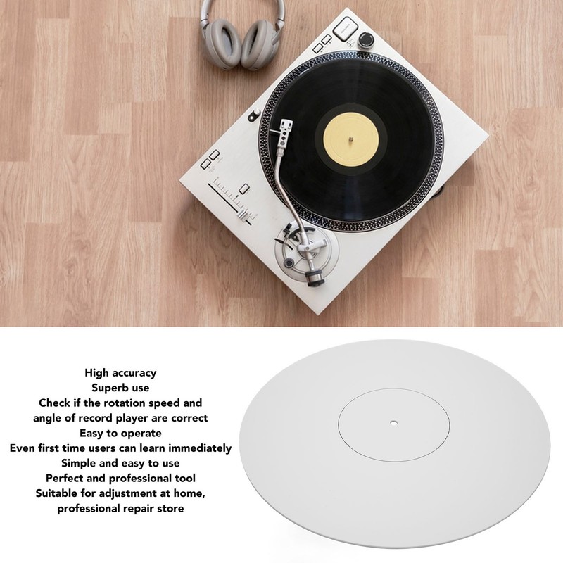 Turntable Cartridge Alignment Protractor Mat Prevent Slip Static Shockproof Phonograph