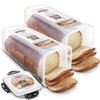 Tafura Bread Container [Pack of 2] Plastic Bread Box |