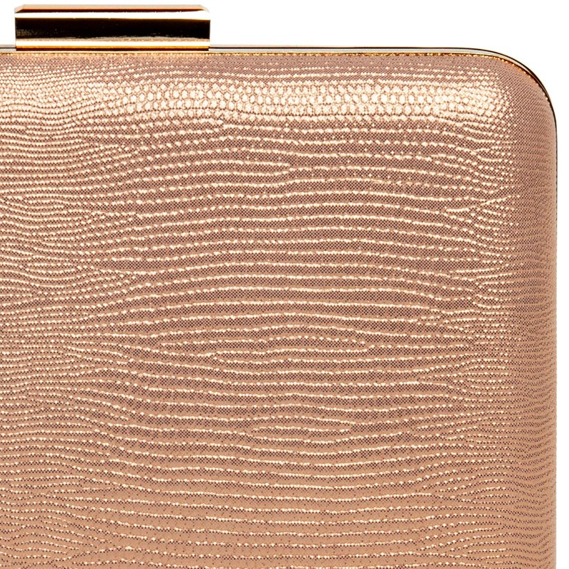 Caspar TA529 Elegant Women's Snake Skin Box Clutch Bag Evening