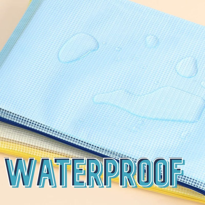 10PCs A5 Plastic Wallets A5 Document Wallets A5 Plastic Folder