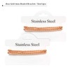 by you Stainless Steel Gold Silver Beaded Ball Bracelets for