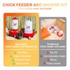 ZenxyHoC Chick Feeder and Waterer Set, Top Fill 0.4 Gal