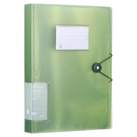 PATIKIL 8.5x11 Binders with Plastic Sleeve, 1 Pcs A4 Display 80 Pocket Portfolio Binder Folder Presentation Book with Clear Plastic Sheet Protector Sleeves for Artwork Documents,Green