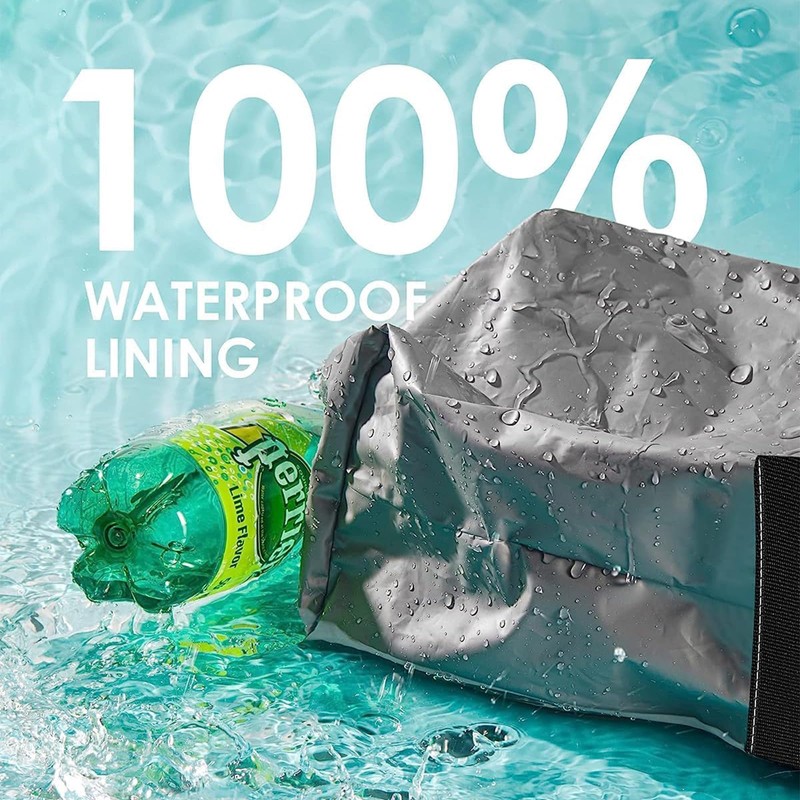 Cozioz Car Trash Can with Lid & Storage Pockets –100%