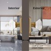 Gobrico Clear Glass Crystal Passage Door Knobs,Antique Brass Interior Crystal