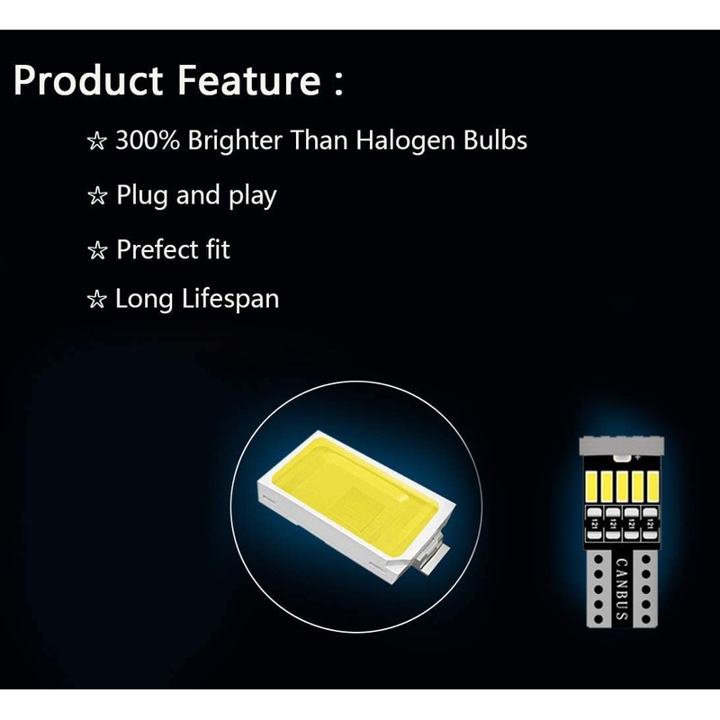 AWALITED 10pcs HRV Interior LED Lights Kit Super Bright LED