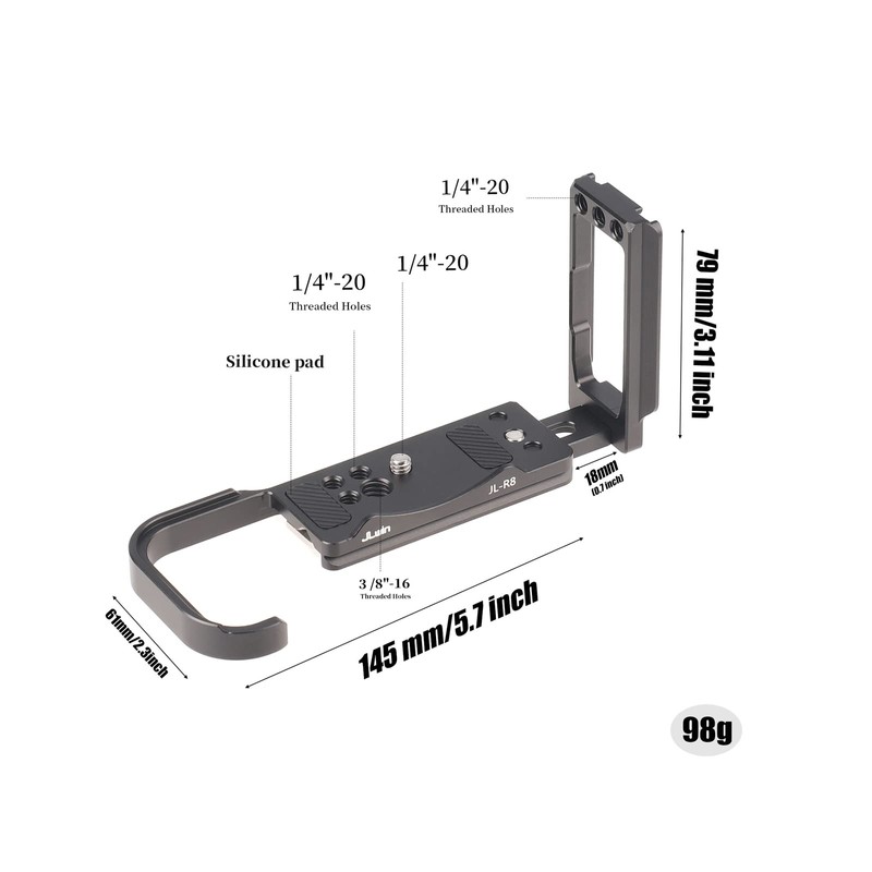 FOTGA Quick Release Plate L-Angle Vertical Quick Release Plate L-Bracket