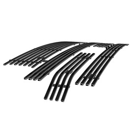 APS Compatible with Ford F-250 F350 F450 F550 SD 2011-2016 XLT lariat King Ranch Main Upper Lower Bumper Black Billet Front Grill Grille Insert Combo S18-H83016F