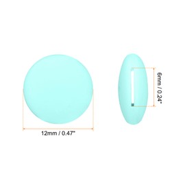 HARFINGTON 10 Pairs Glasses Ear Grip Silicone Round Type 14mm Eyeglasses Temple Grips Retainer Anti Slip Soft Eyeglass Ear Grips for Eyeglasses Sunglasses Sport Glasses, Mint Green