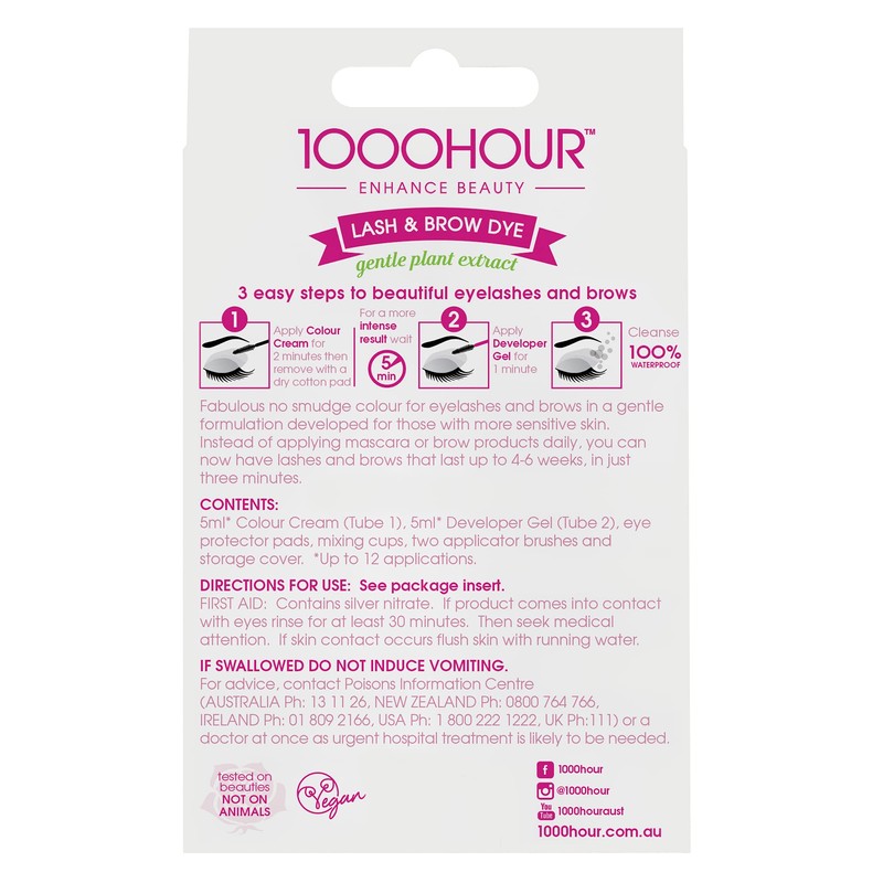 1000 HOUR Plant Based Lash and Brow Dye Kit -