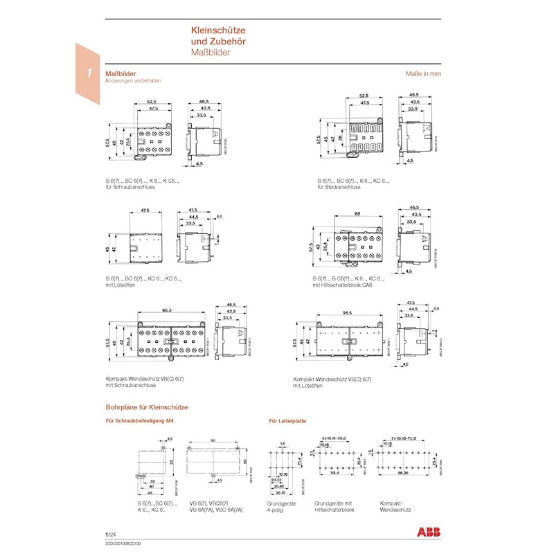 ABB Contactor Type B7-30-10, 230 V 50 Hz