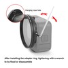 PULUZ 52 mm UV Lens Filter Adapter Ring for GoPro