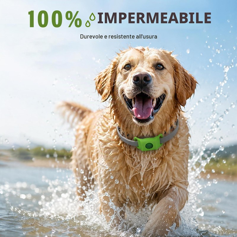 Collare Antiparassitario Cani Naturale - Ciondolo Repellente Pulci