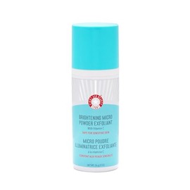 First Aid Beauty Exfoliante micro en polvo, exfoliante facial con vitamina C y cuentas de jojoba, exfoliante facial ultrafino que revive la piel opaca